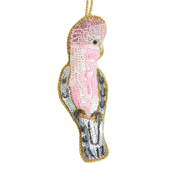 Grettle the Galah Sequinned Decoration
