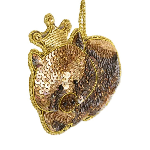 Warren the Wombat Sequinned Decoration