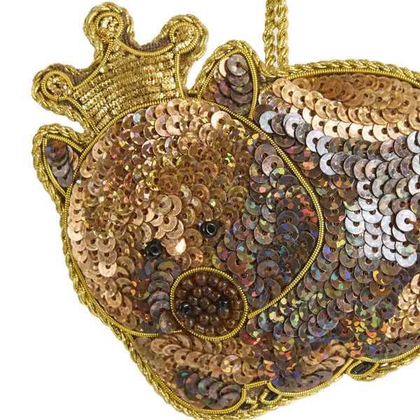 Warren the Wombat Sequinned Decoration