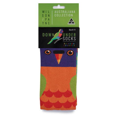 Rainbow Lorikeet Down Under Socks