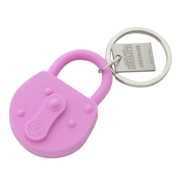 Lock Keychain Silicone Assorted Colours