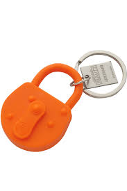 Lock Keychain Silicone Assorted Colours