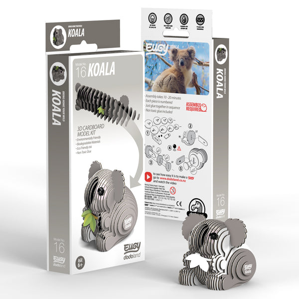 Koala 3D Cardboard Model Kit