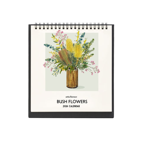 Bush Flowers 2024 Desk Calendar