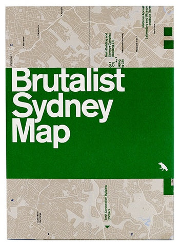 Brutalist Sydney Map