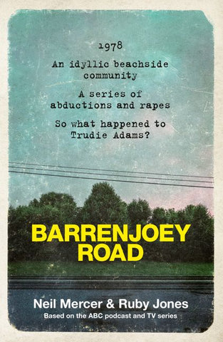 This image features the cover of the book titled "Barrenjoey Road" by Neil Mercer and Ruby Jones.