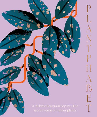 Colorful book cover of 'Plantphabet' featuring illustrated leaves and the title text.