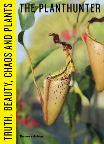 The cover of the book 'The Planthunter' featuring a close-up photograph of a pitcher plant.