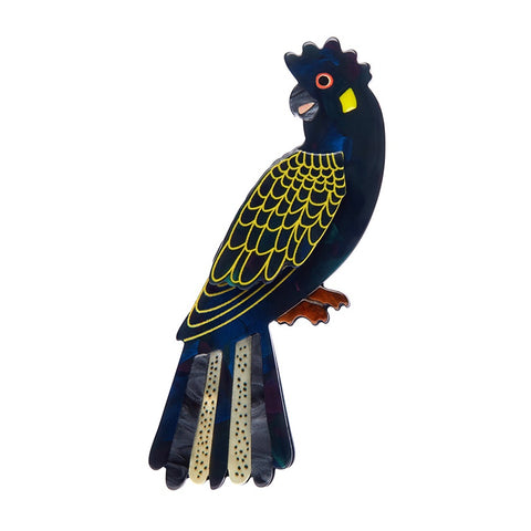 Erstwilder x Jocelyn Proust Bella the Black Cockatoo Brooch