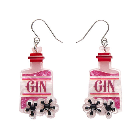 Erstwilder Pink Gin Party Drop Earrings