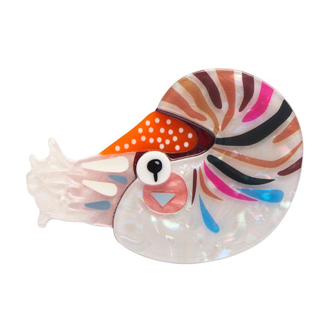 Erstwilder x Pete Cromer The Cryptic Chambered Nautilus Brooch