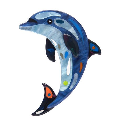 Erstwilder x Pete Cromer The Boastful Bottlenose Dolphin Brooch