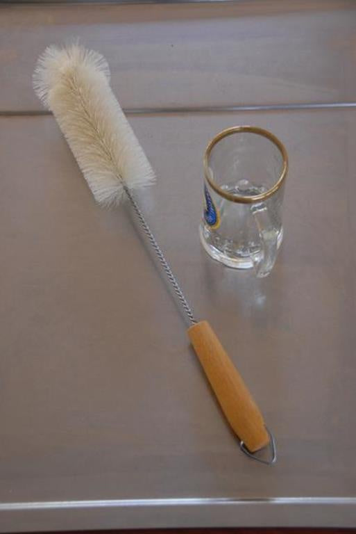 Bottle Brush Wood White Bristle 35cm Made in Germany