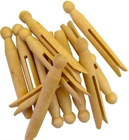 Dozen Dolly Pegs Set