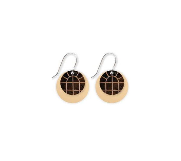 Museum Stained Arch Layered Circle Drop Earring