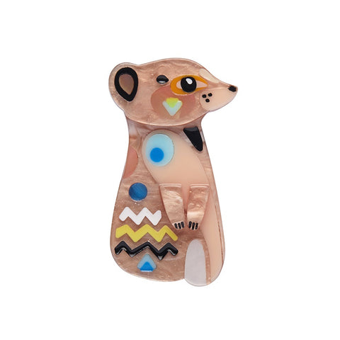 Erstwilder x Pete Cromer The Masterful Meerkat Mini Brooch