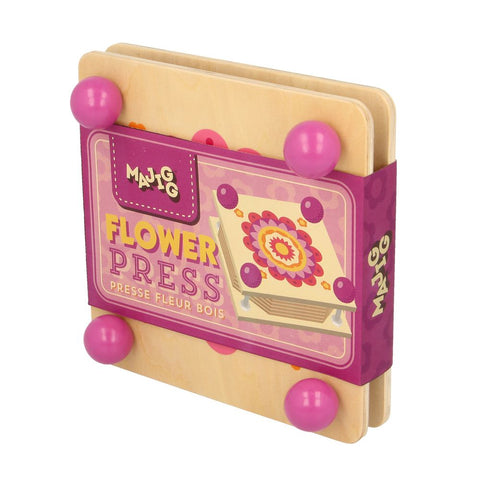 A wooden Flower Press toy by Majigg.